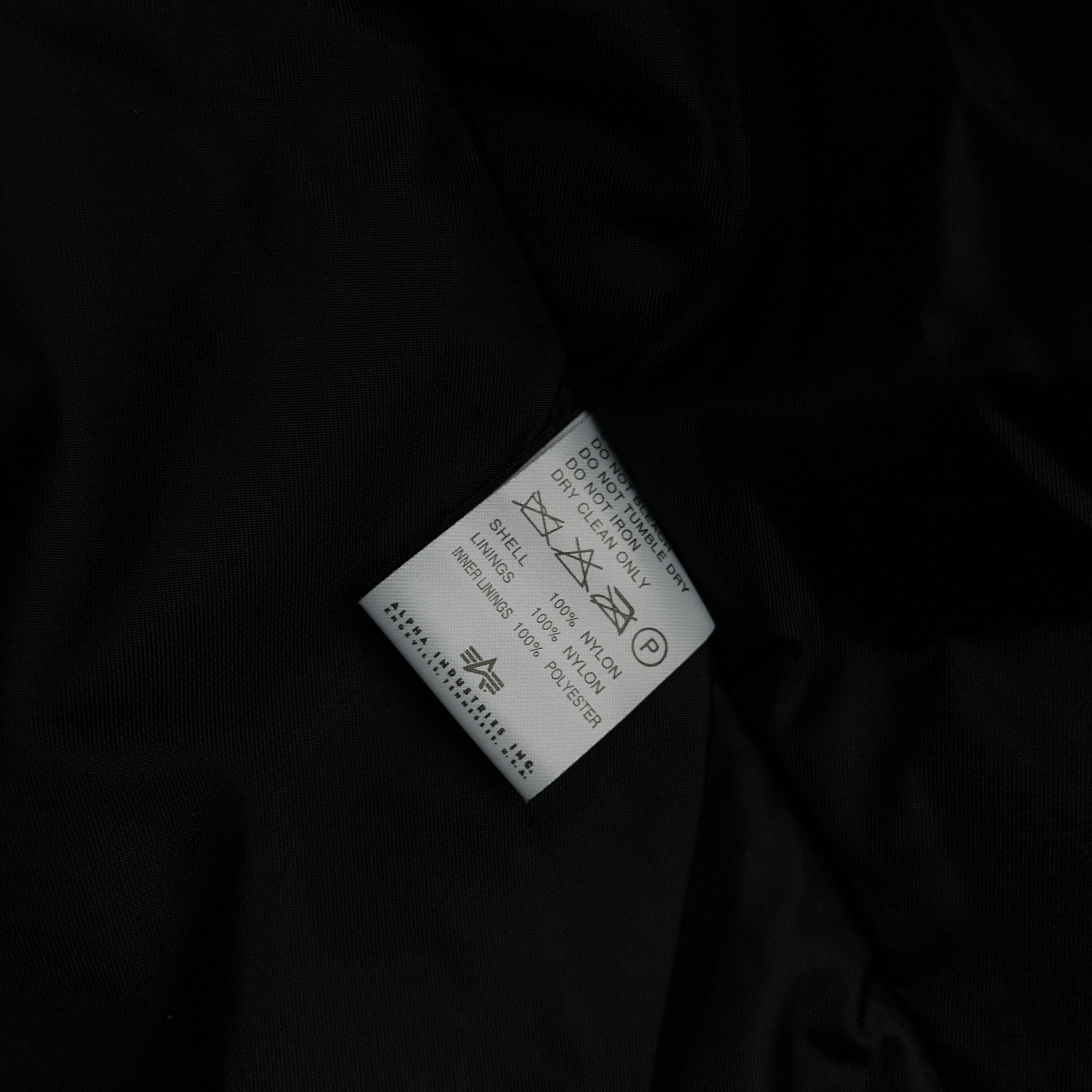 ALPHA INDUSTRIES N-3B Flight Jacket Black Dead stock SIZE ALPHA INDUSTRIES N-3B Flight Jacket Black Dead stock SIZE