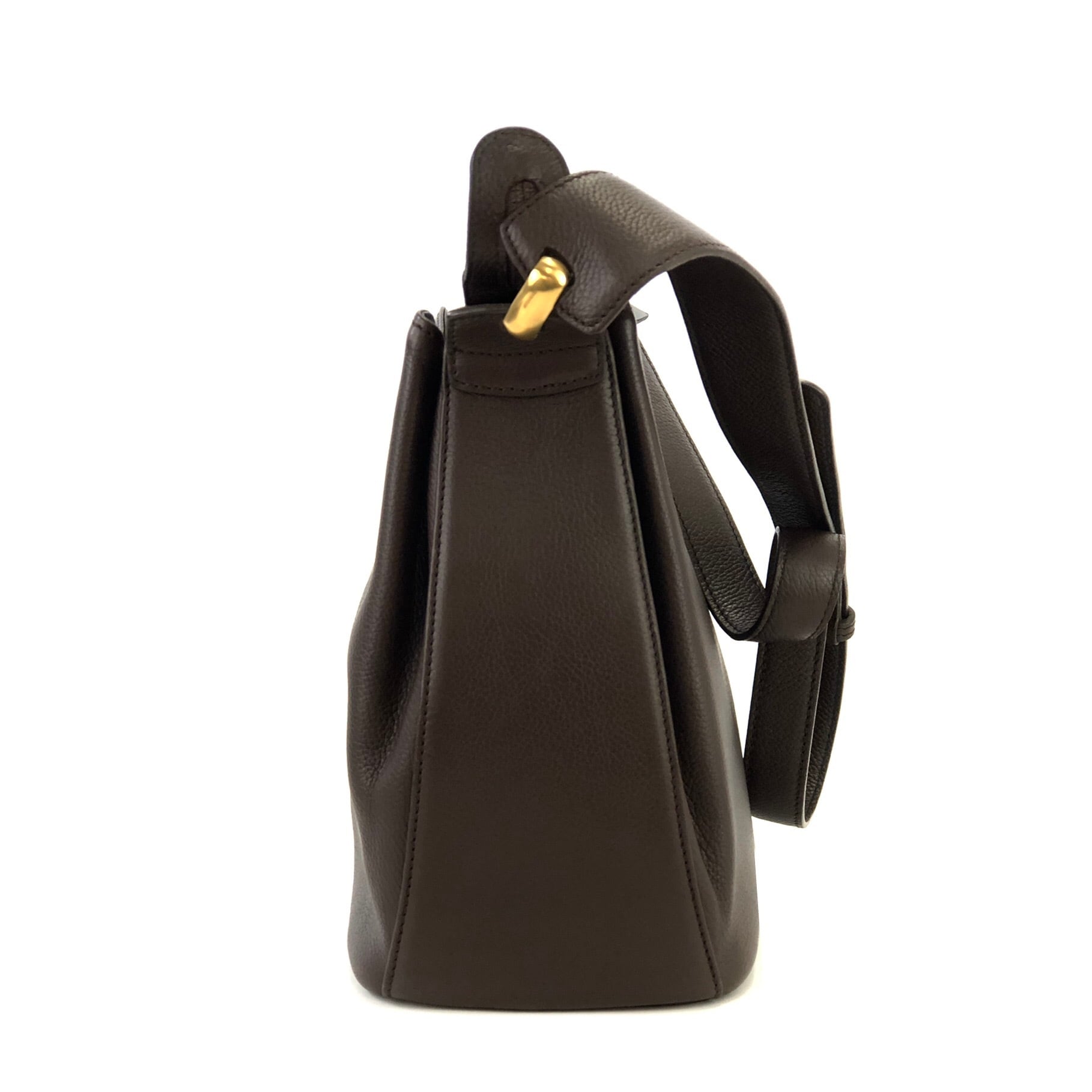 LOEWE ロエベ アナグラム エンボスレザー コンビレザー ショルダー