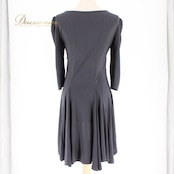 社交ダンス 衣装 スタンダード トップス レッスンウェア レディース ラインストーン グレイ系 ICHIOKU イチオク ロング丈 長袖 練習着 ショート丈 フィット感 ストレッチ生地 練習用 おしゃれ ダンス用 ティアードデザイン 薄手 通気性 高品質 スポーティ 上品 色違い イベント用 パーティー スタイリッシュ