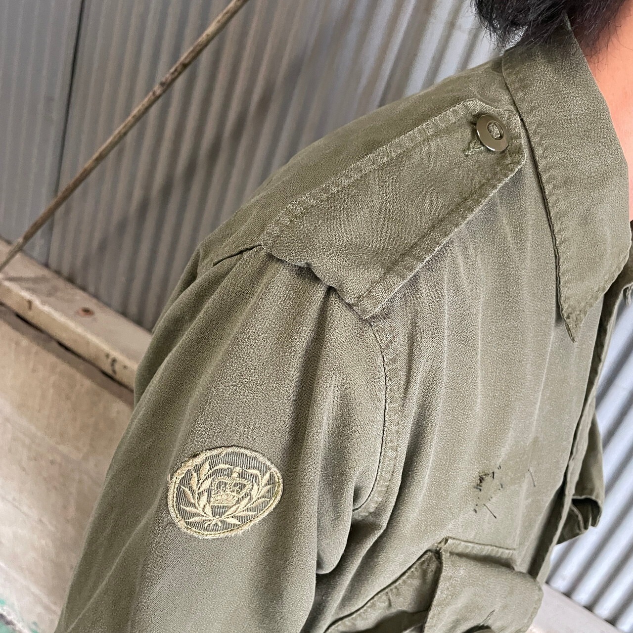 80年代 カナダ軍 MK2 ミリタリー フィールドジャケット シャツ 