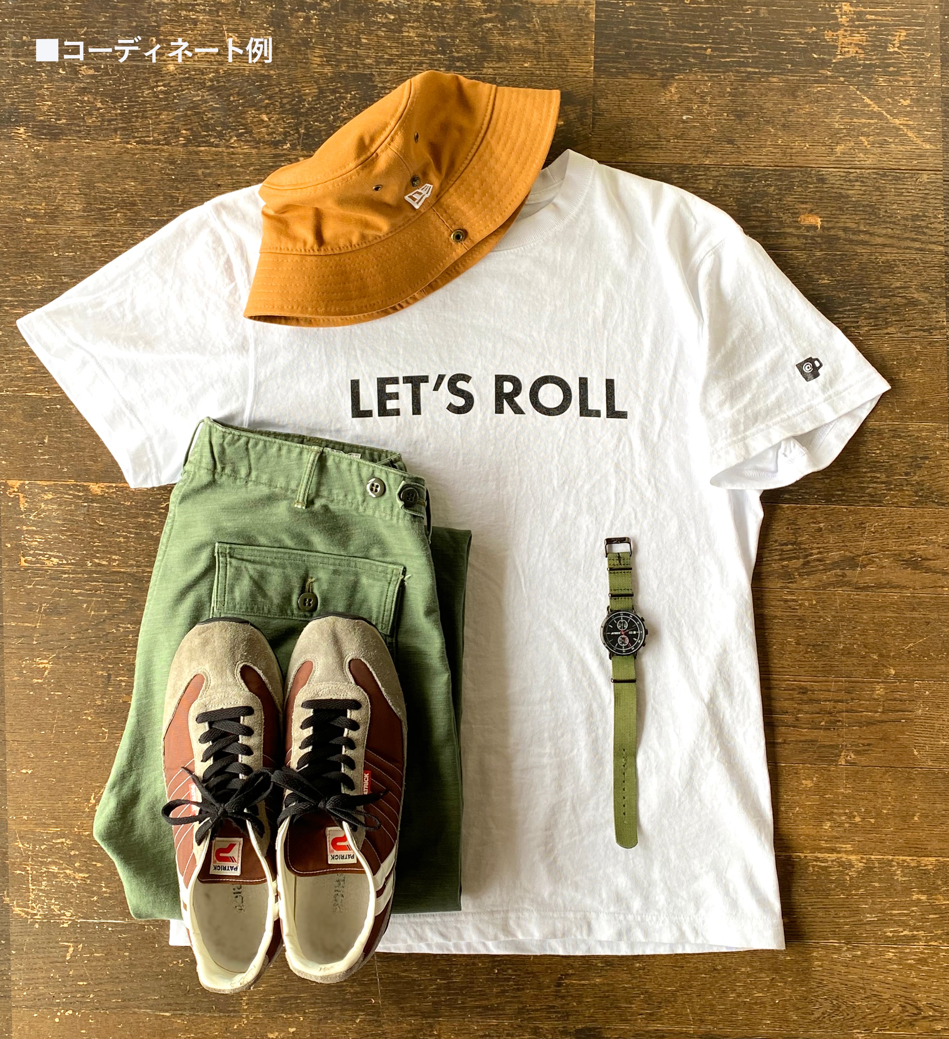 LET'S ROLL Tシャツ（ホワイト） | CAFE@TRIBE ONLINE STORE