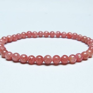 インカローズ ブレスレット 5mm ロードクロサイト ブレス 一点物 メール便可 [M便 1/10] 111-46560