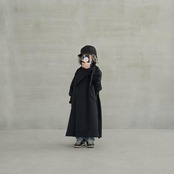 〈 MOUN TEN. 23AW 〉 stretch twill over coat / black / 125-140