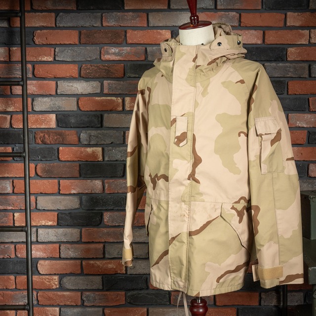 U.S.Army ECWCS Gen1 GORE-TEX PARKA Late Model 3Color Desert Camo "Used" 米軍 実物 ゴアテックスパーカー 後期型 デザートカモ