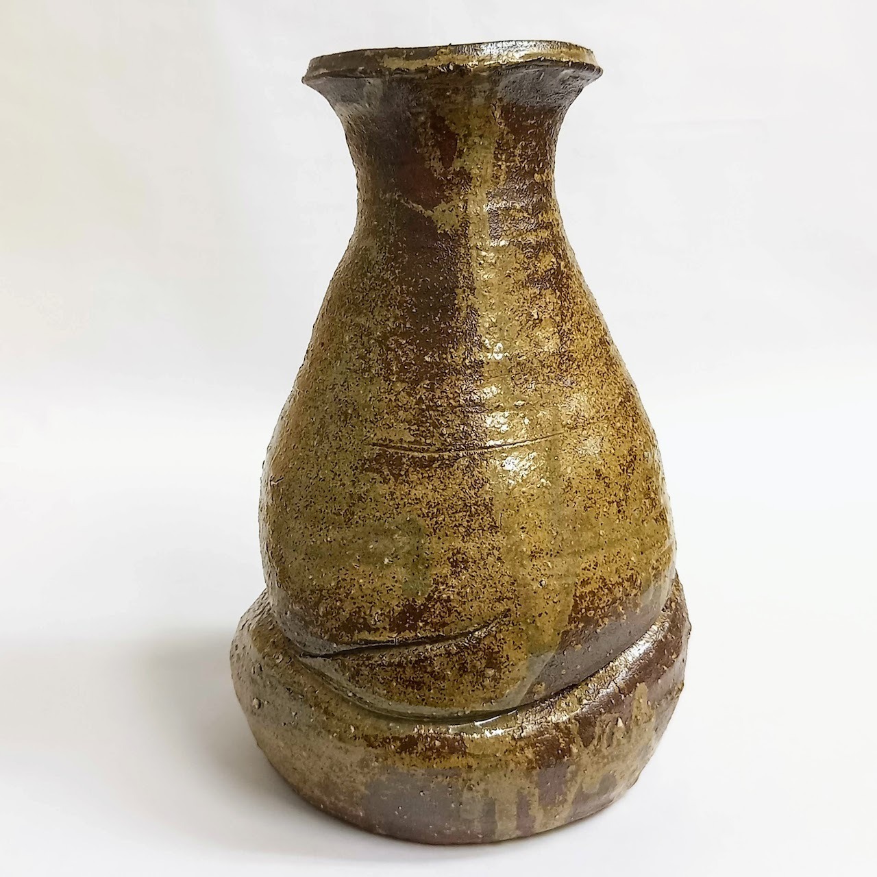 楽山焼（出雲焼）十代空處（空処） 興味深かっ 三島手菓子鉢（共
