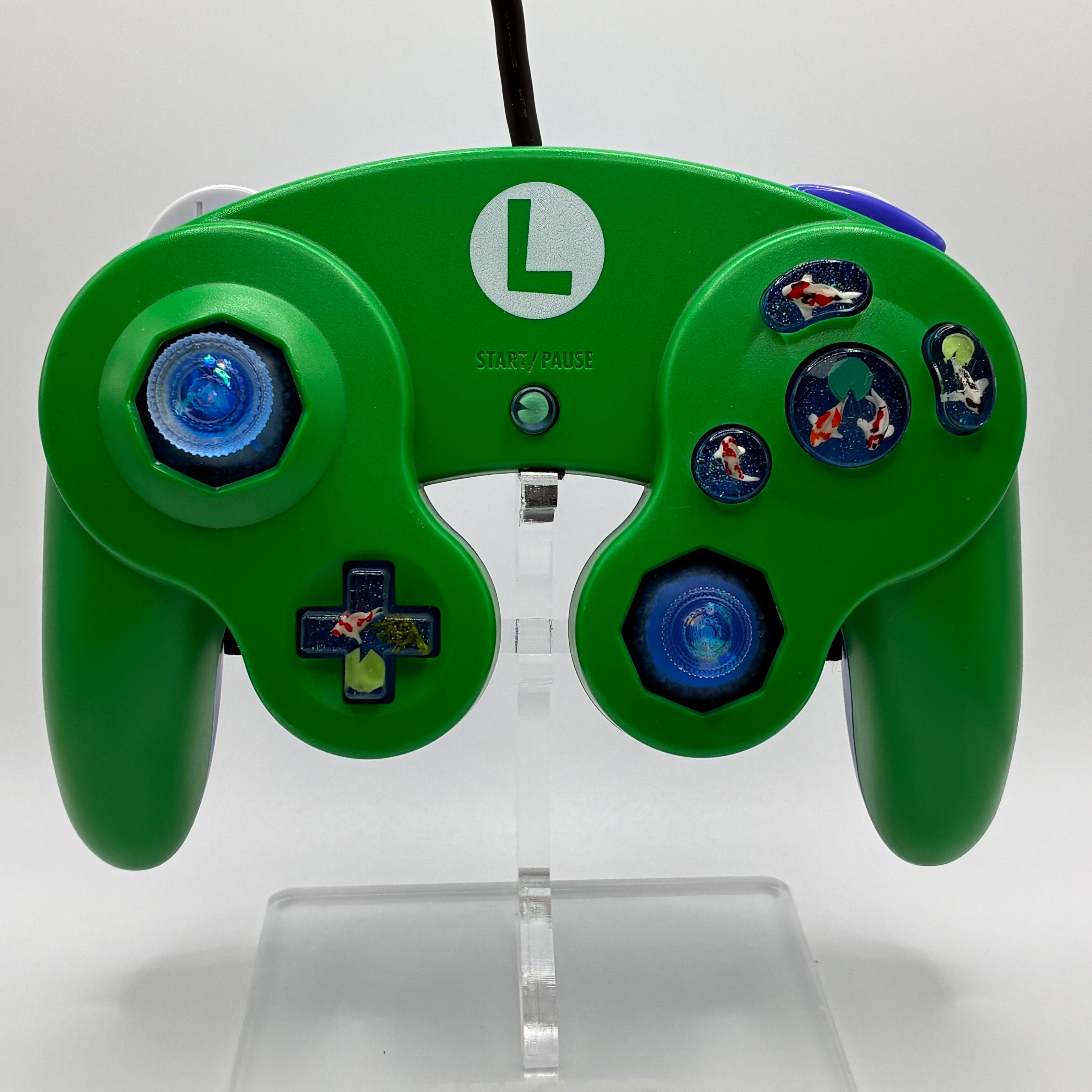 ルイージ】ゲームキューブコントローラー | KI custom