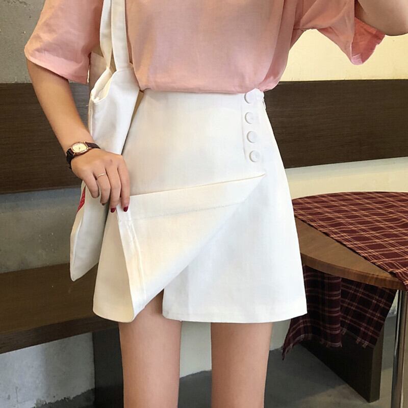 スカート サマーカジュアルAラインハイウェストウェスト薄手 大人ガーリー スウィート キュート 夏物 ガールズファッション65154495633