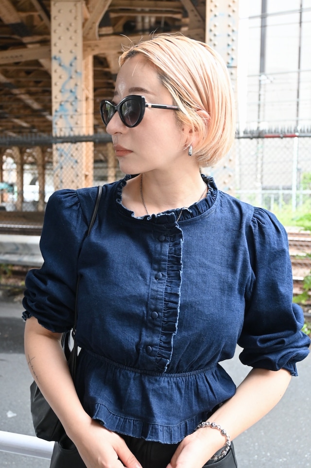 MEME denim blouse