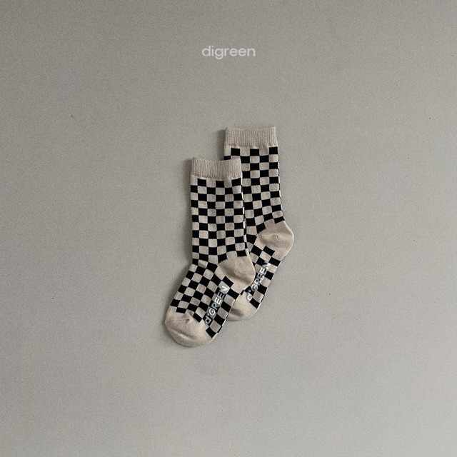 〘予約〙digreen / socks_checkerboard
