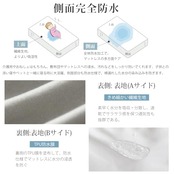 Vallein 防水シーツ シングル ボックス 全面防水 側面完全防水 おねしょシーツ セミダブル ダブル ボックスシーツ クイーン キング マットレスカバー 大人用 赤ちゃん ベッドシーツ ベビー 保育園 介護用 防ダニ 丸洗い可能（シングル·ライトグレー·100*200）