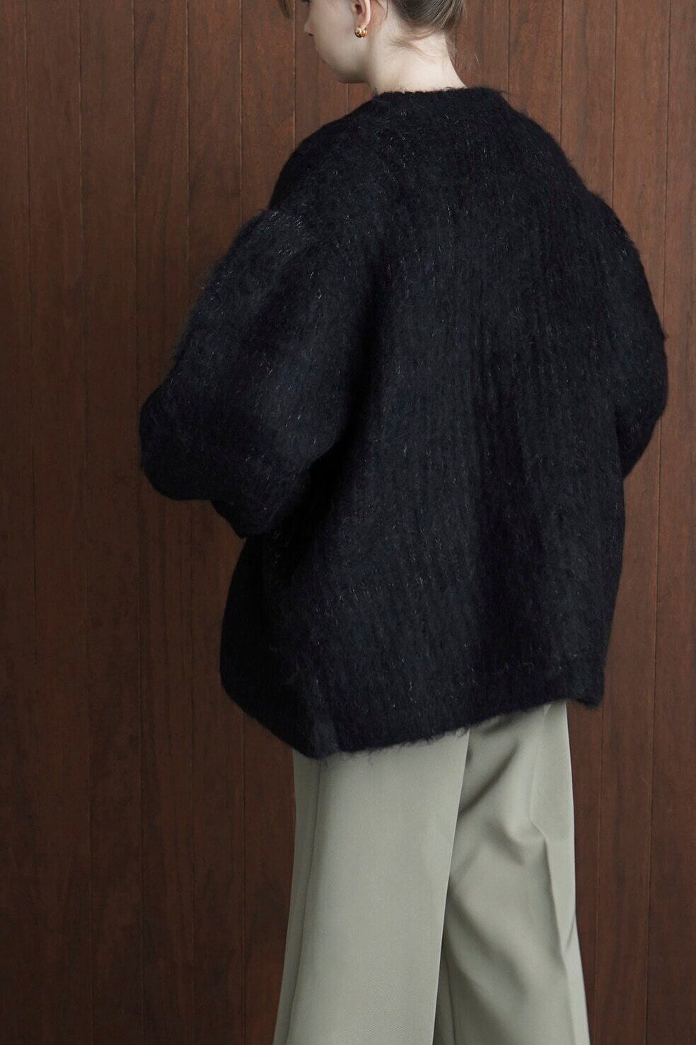 23AW】CLANE クラネ / COLOR MOHAIR SHAGGY CARDIGAN | TRENT 