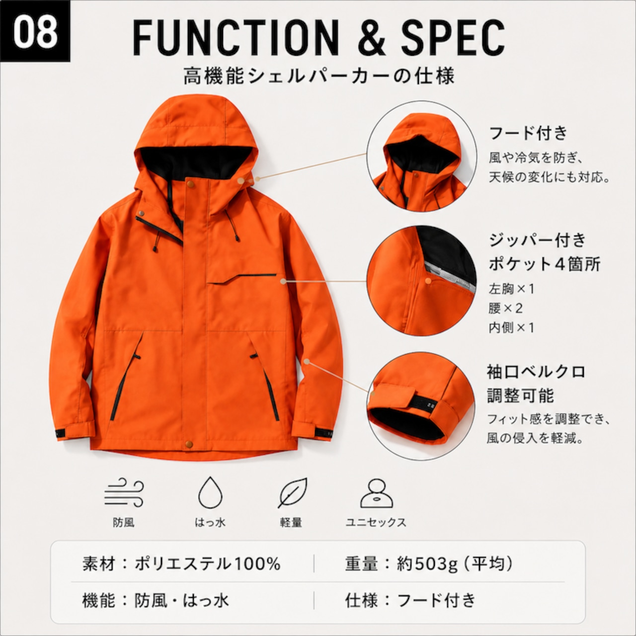 ZASSO 3WAY SET｜SHELL PARKA × FLEECE JACKET