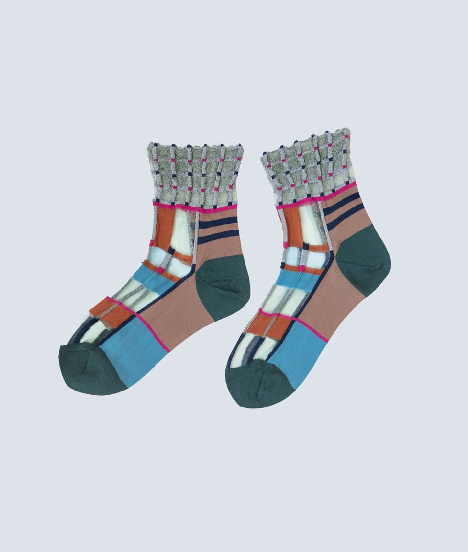 COQ KANAKOKAJIHARA /【23−25cm】sheer cube socks