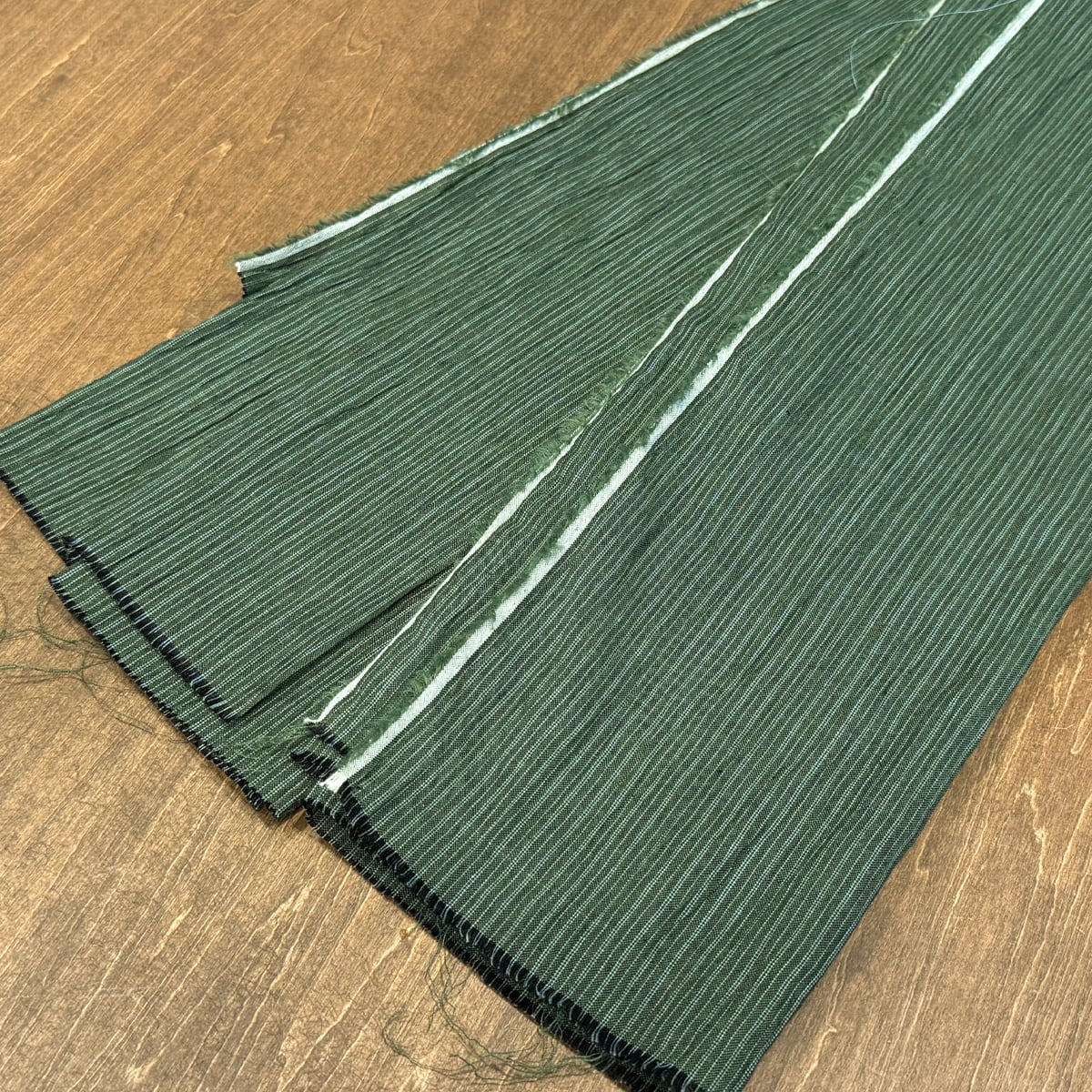 生地販売】2・1ピンストライプ 緑（A-319） | 近江上布伝統産業会館