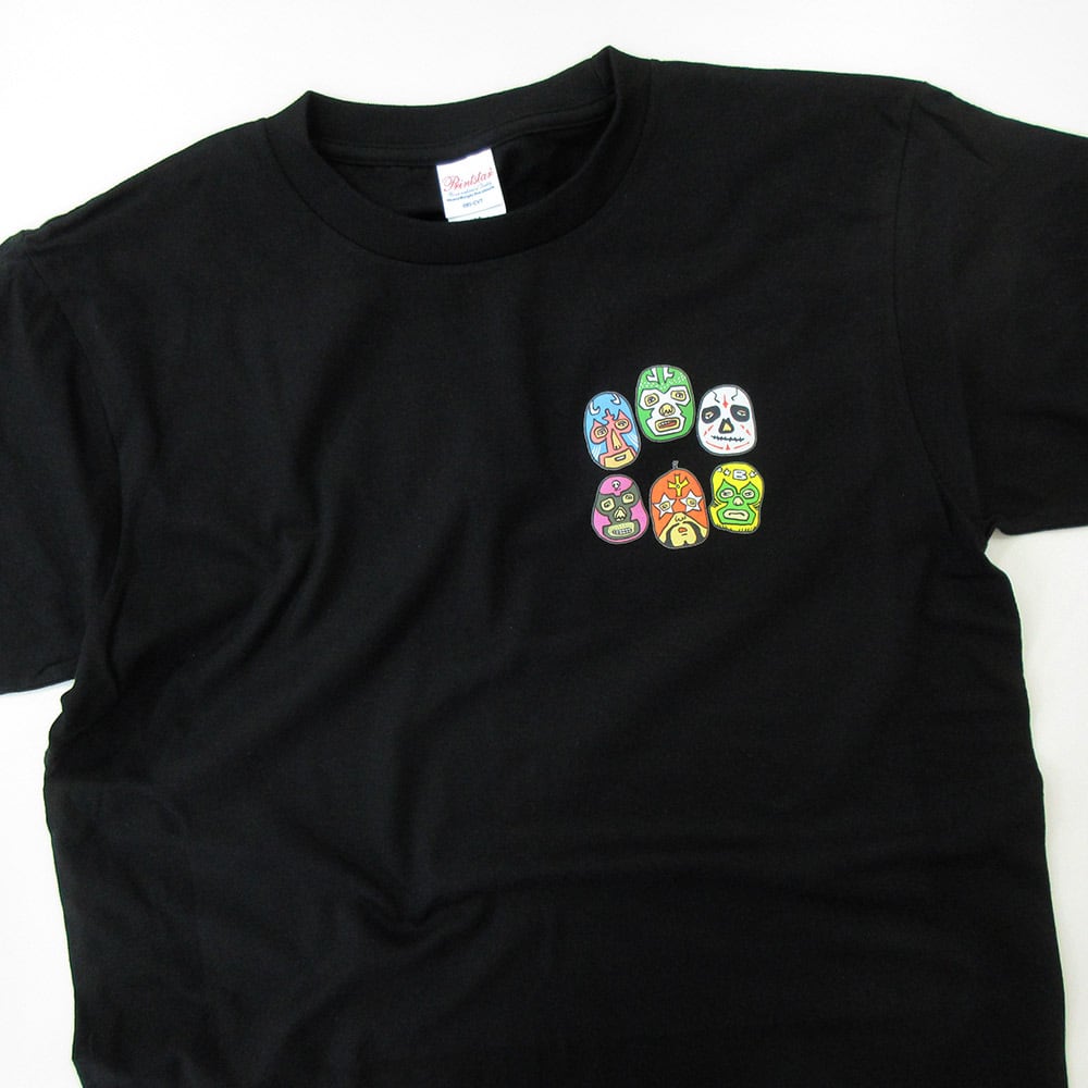ルチャリブレ ゆるい カラー 6マスクマンズ Tシャツ sp24 プロレス