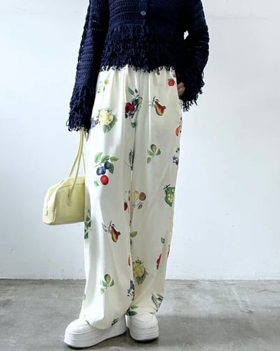 【新作アイテム送料無料】printed easy pants