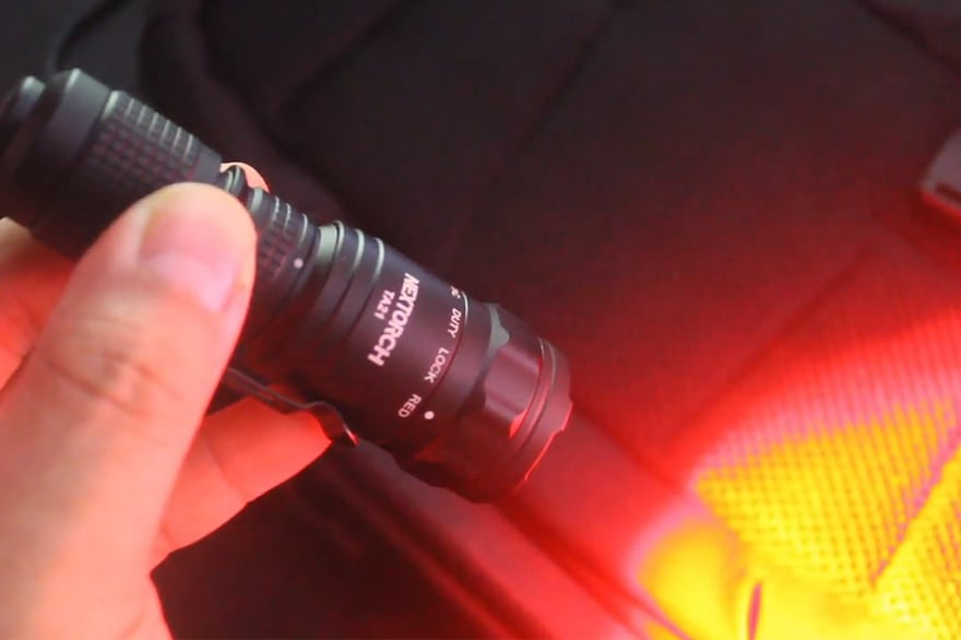 NEXTORCH TA21 ネクストーチ 高出力 コンパクト LEDハンドライト 赤色