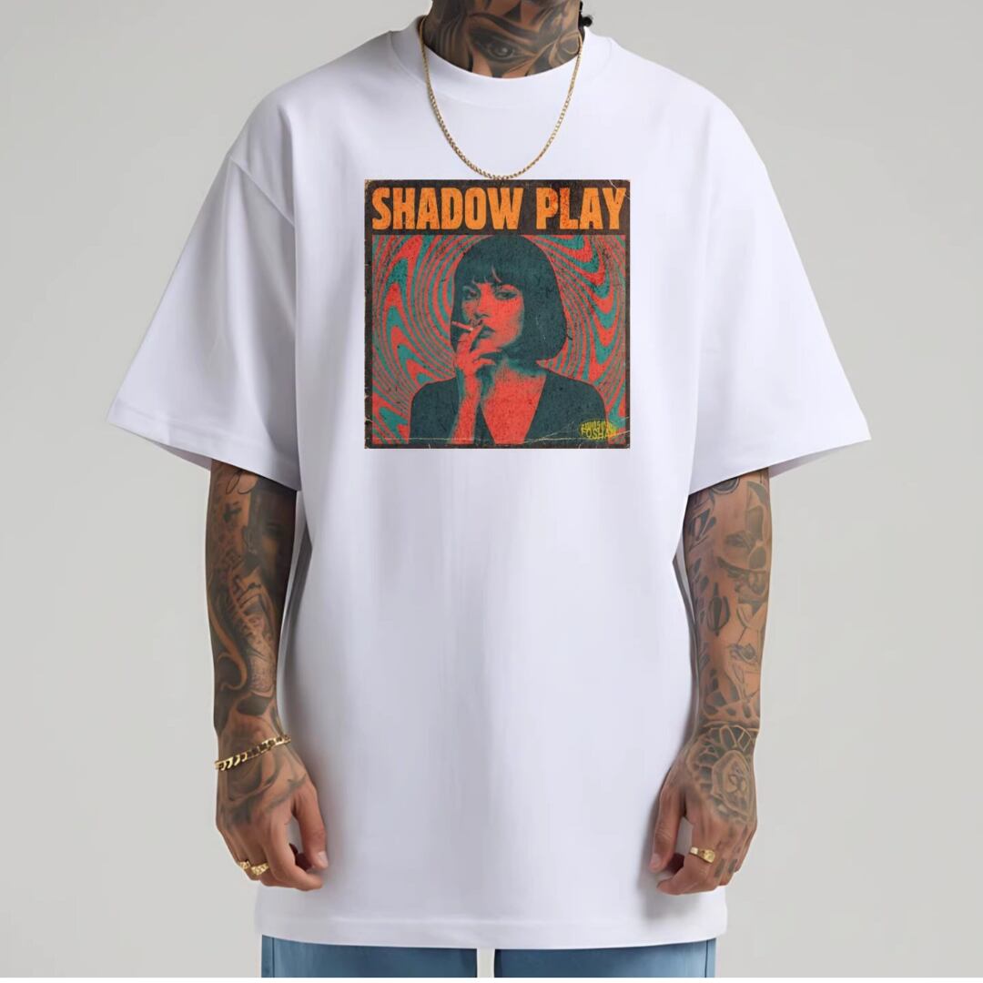 Vintage Record Graphic Oversized T-Shirt(GV526)