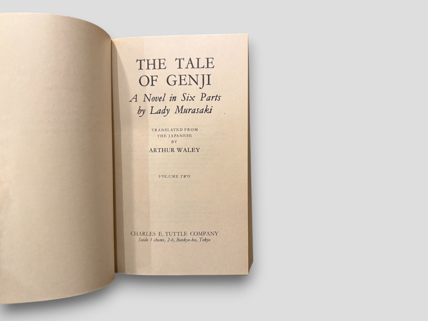 SJ874】【SECOND TUTTLE PRINTING】The Tale of Genji .Two-volume set