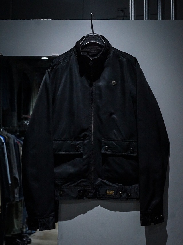 【add(C)vintage】"G-STAR RAW" Pocket Gimmick Zip Up Single Ringers Type Jacket