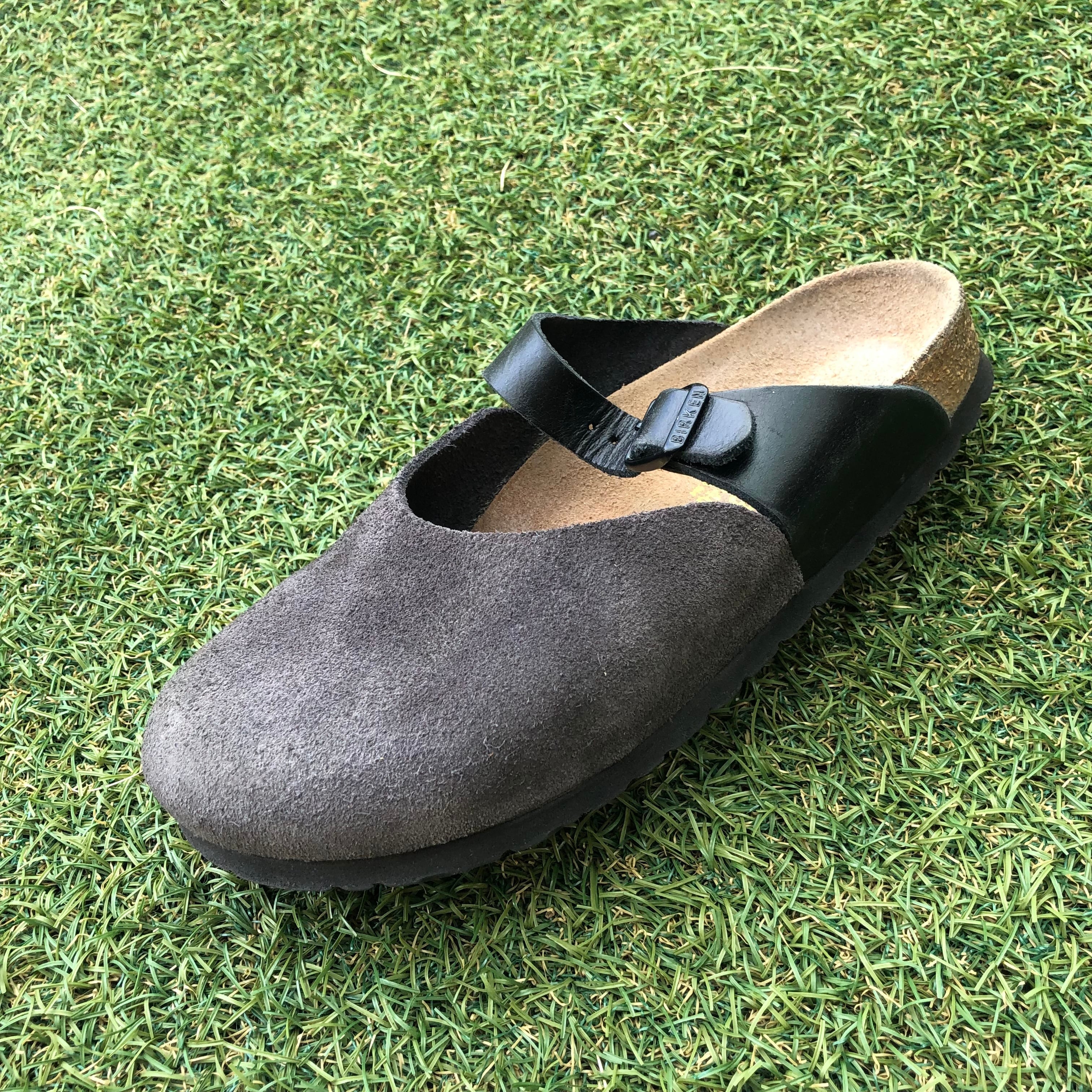 希少 廃盤 Black col Germany in made ASCOT 24.5㌢】BIRKENSTOCK 38 スエード トープ Ascot アスコット 極美品！ビルケンシュトック 靴