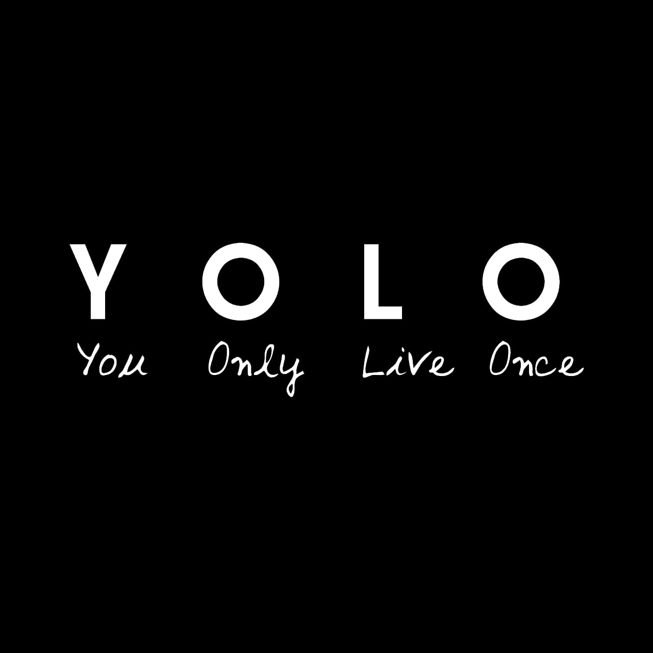 ウォールステッカー 名言 Yolo You Only Live Once 白 マット Iby アイバイ ウォールステッカー 通販