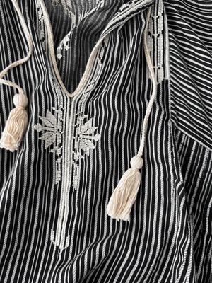 ISABEL MARANT ÉTOILE　EMBROIDERED STRIPE BLOUSE