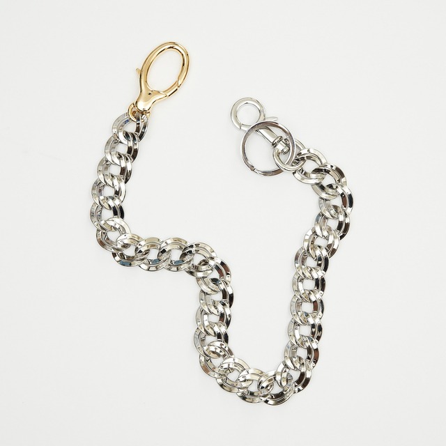 HIDAKA 24SS DOUBLE CURB PANTS CHAIN (Silver)