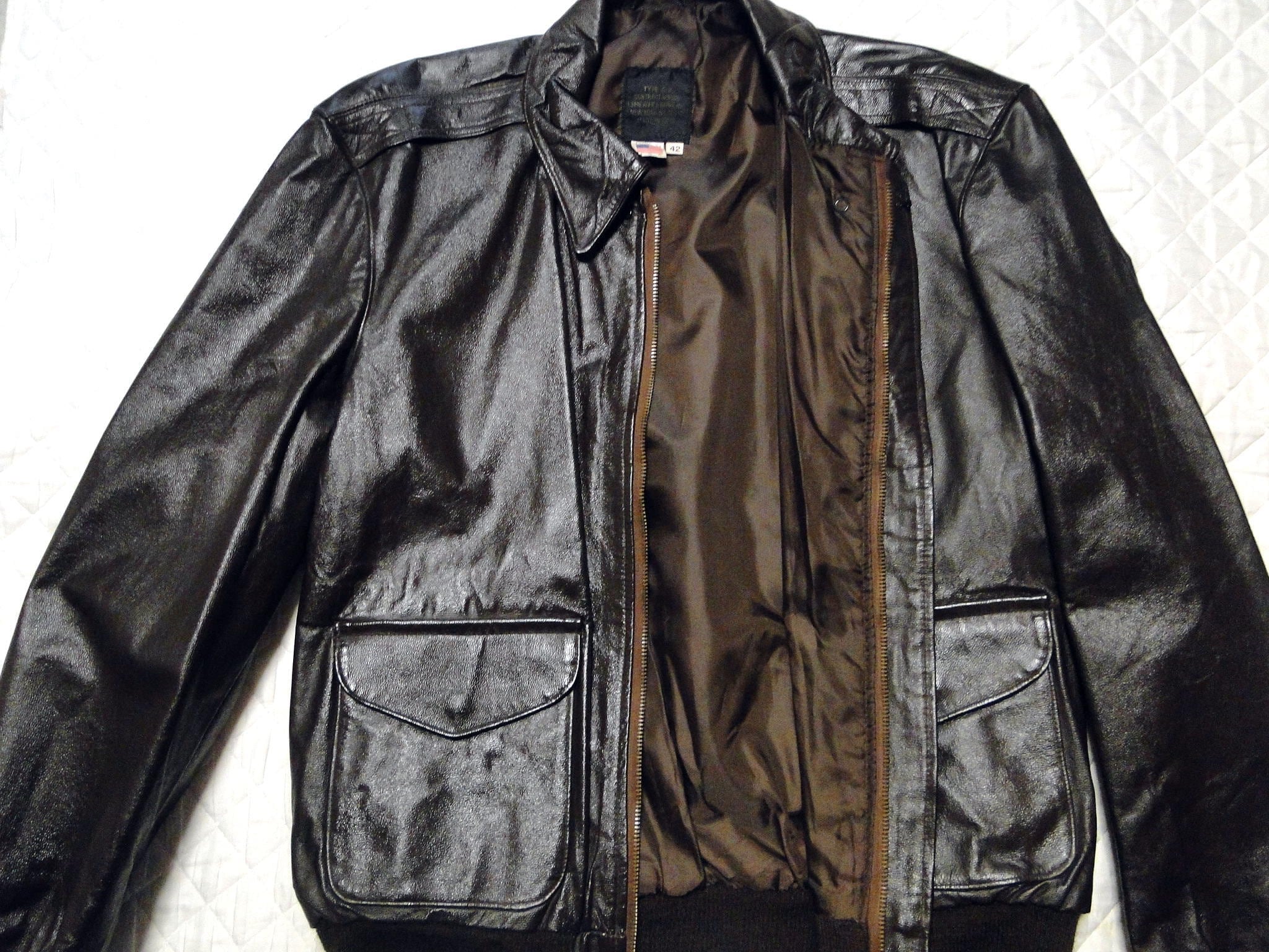 80's スピワック spiewak & sons A-2 ビンテージレザー Made in U.S.A.