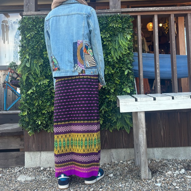 ニットオルテガ柄スカート3