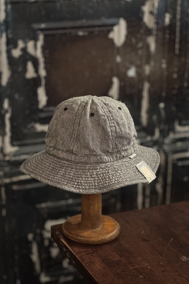 THE H.W.DOG&CO/エイチダブリュードッグ＆コー 　LINEN FATIGUE HAT BLACK 　D-01139
