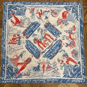 1950s WHIMY CANCE BANDANA BLUE