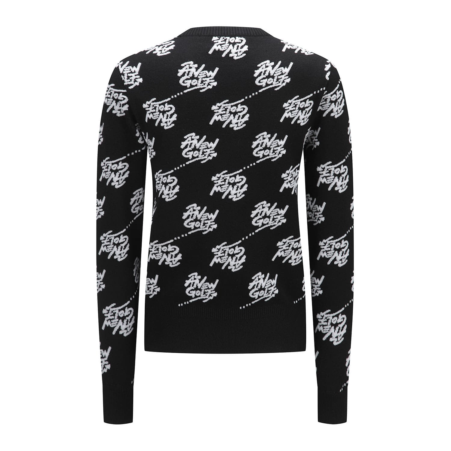 【ANEW GOLF】\tM LOGO PATTERN JACQUARD PULLOVER /追跡付 W LOGO PATTERN JACQUARD PULLOVER | ANEW GOLF JAPAN公式