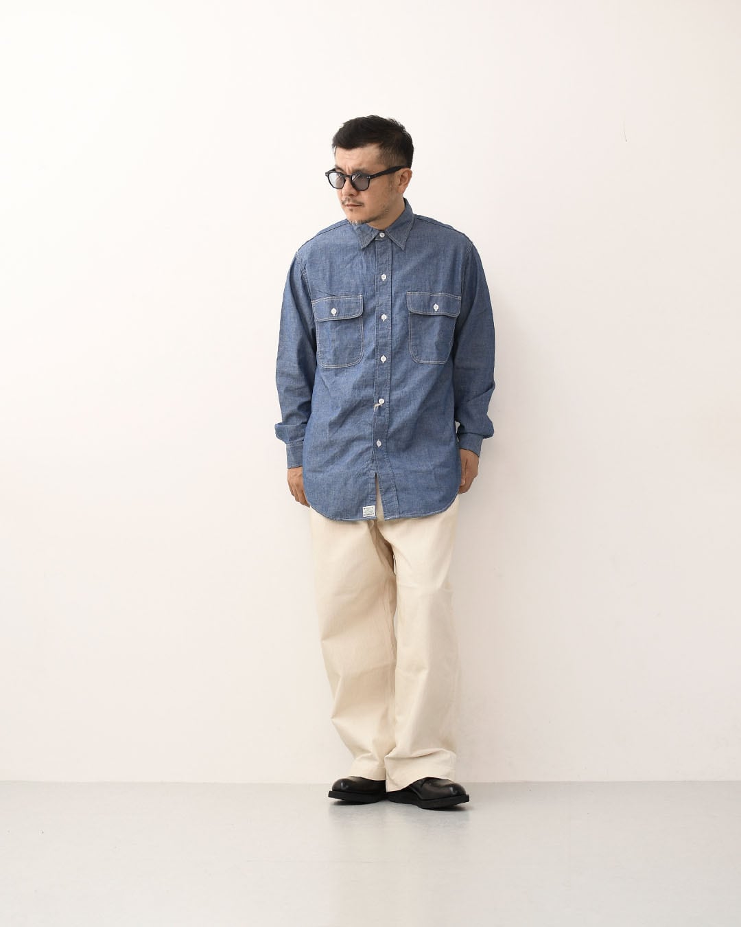 orslow [オアスロウ] CHAMBRAY WORK SHIRT [01-8064-84] シャンブレー