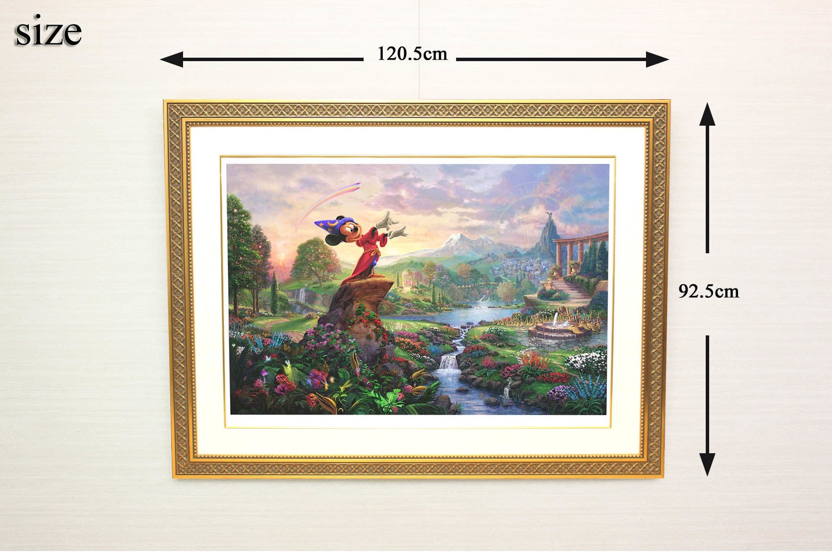 ディズニー絵画「ミッキーマウス/ファンタジア」作品証明書 展示用 