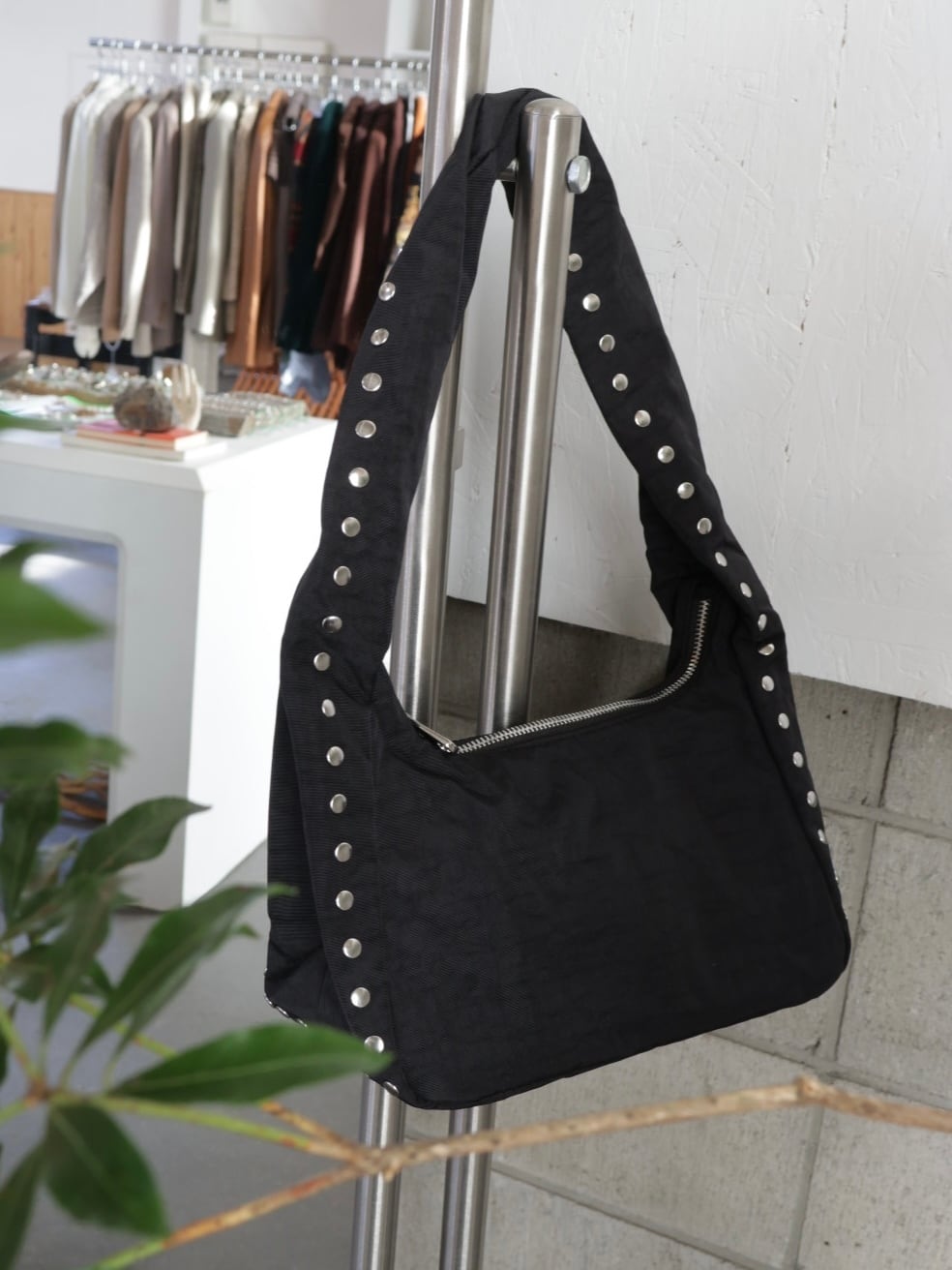【BAGGU】nylon meringue studs bag(S)