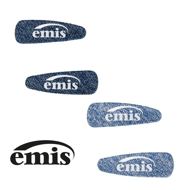 emis ヘアピン 正規品 NEW LOGO DENIM HAIRPIN 2点セット set emis エミス イミス 正規品 韓国 ヘアアクセ デニム レディース 人気 韓国ファッション 春 夏 秋 冬 韓国ブランド K-POPアイドル 10代 20代 30代 40代 (wflagsemis-006)