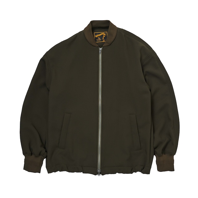 PE RIB SHORT BLOUSON / リブショートブルゾン (KHAKI)