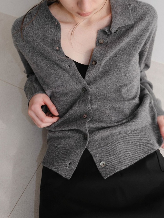 Classic Collar Knit Cardigan