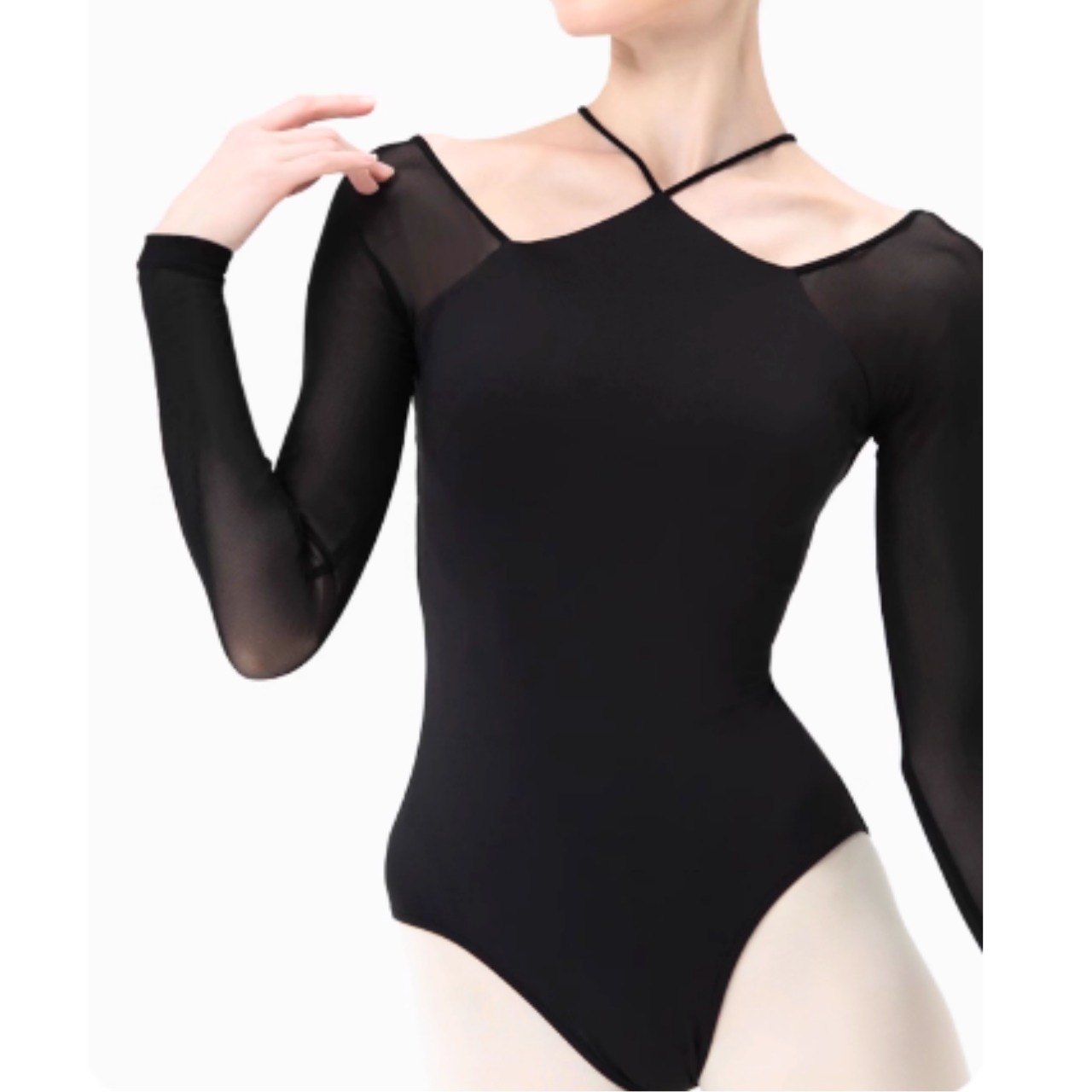 クロスホルター スリーブレオタード L1168