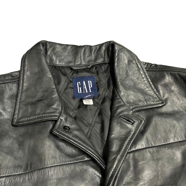 90's OLD GAP leather middle coat