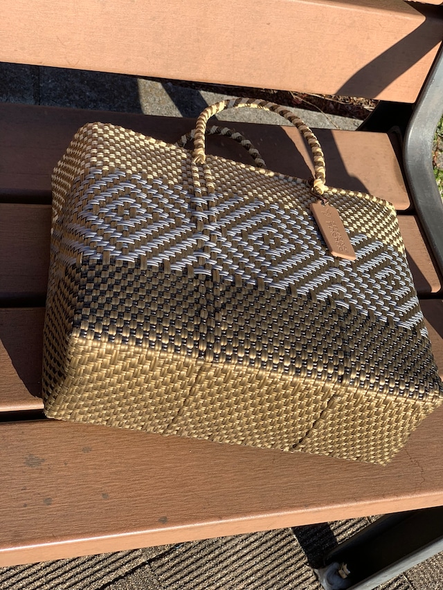 XS Mercado Bag (Normal handle) Brown/Gold/Silver/Black