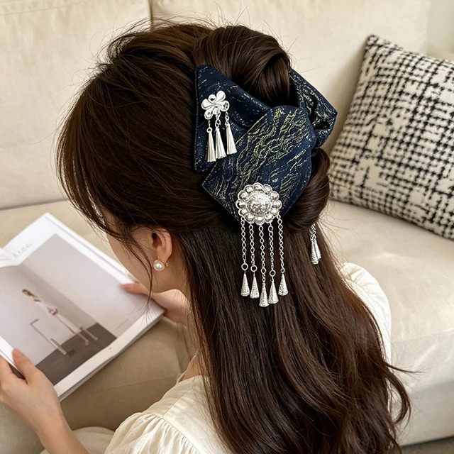 【九尾SAYシリーズ】★チャイナ風髪飾り★ 5color ヘアクリップ レディース アクセサリー レトロ まとめ髪 女性 プレゼント エスニック風