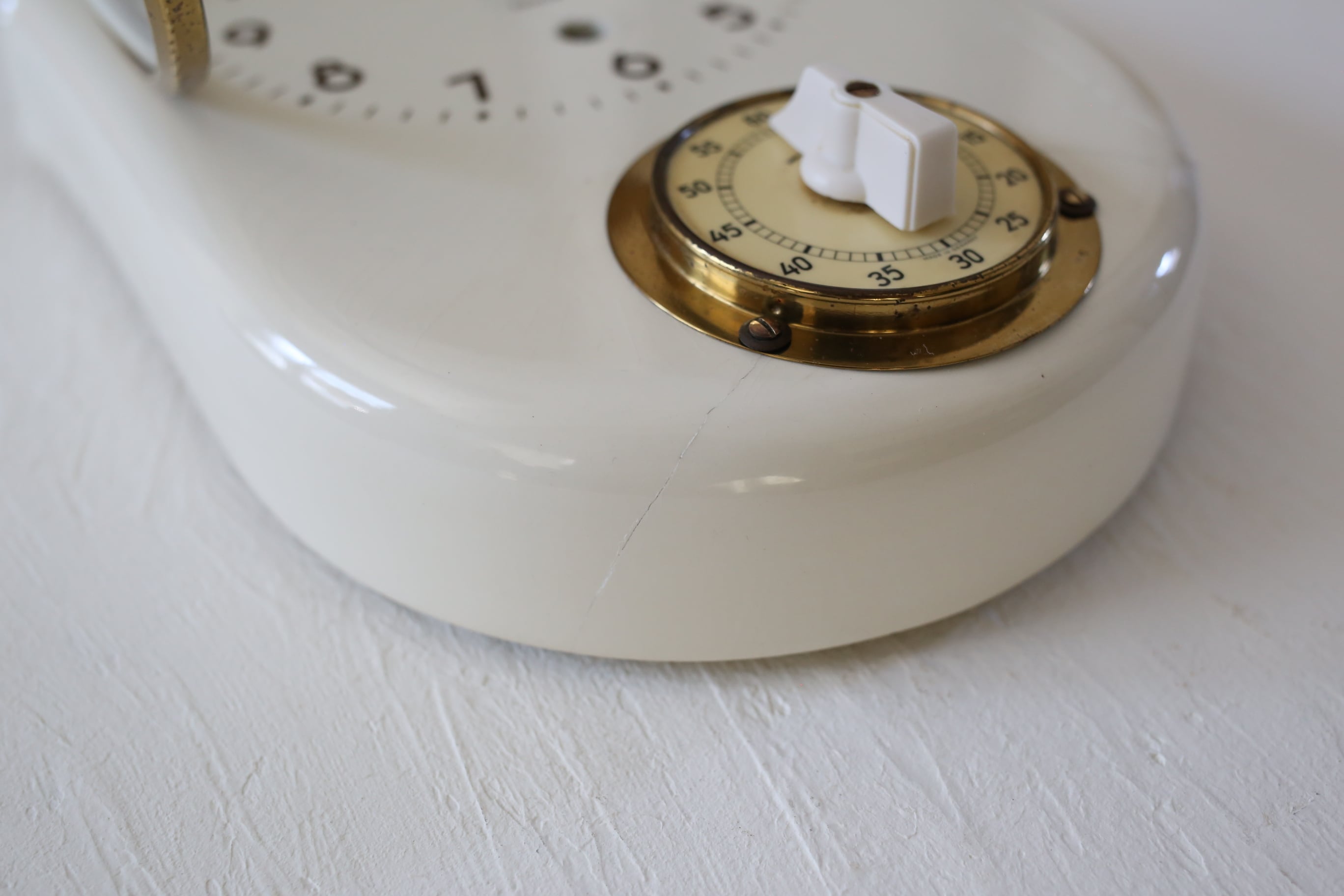ドイツ ヴィンテージ Junghans ユンハンス 陶器 キッチンタイマー付き
