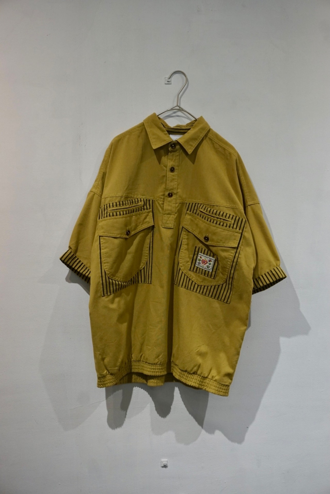 cotton polyester s/s pullover shirt