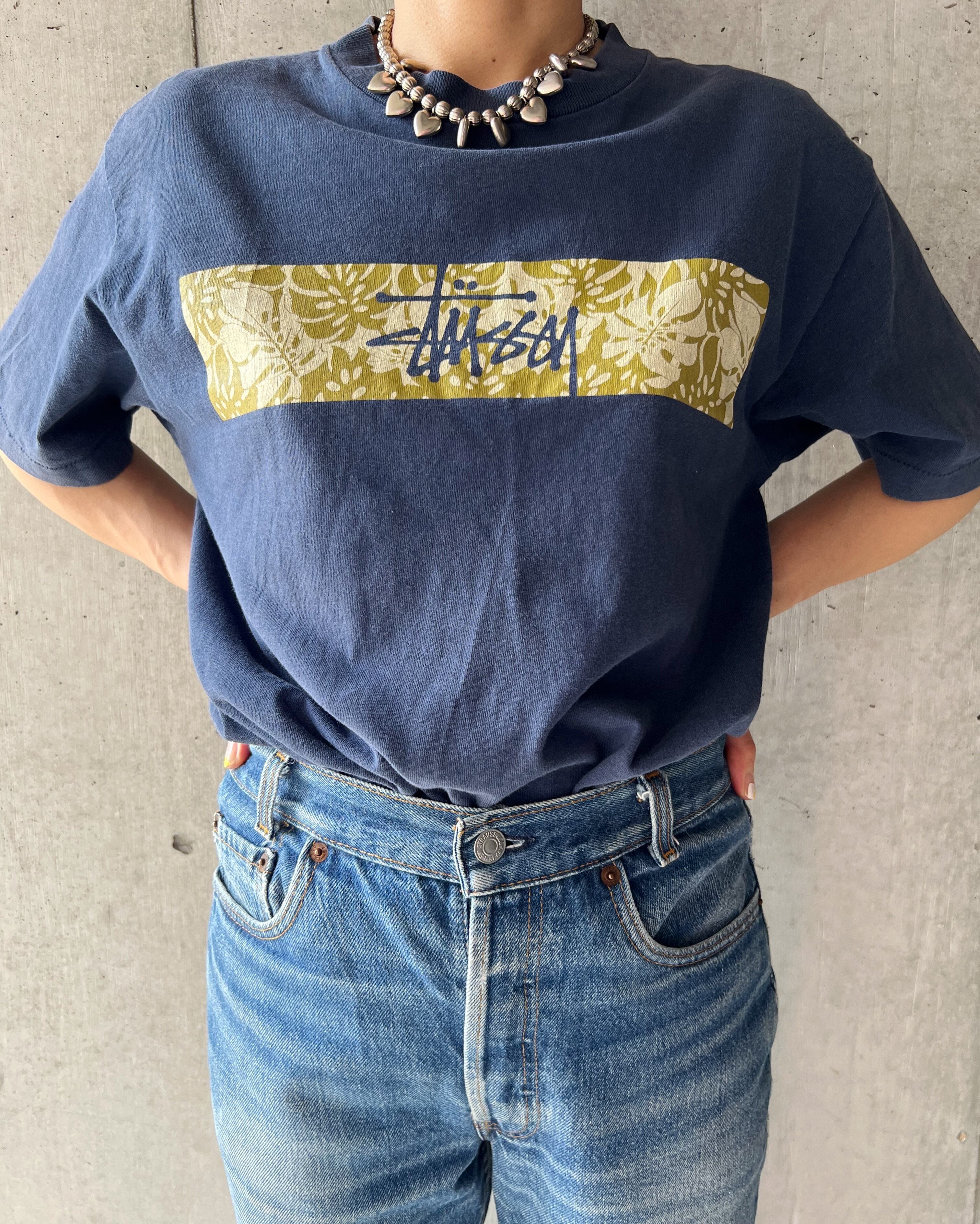 90s old stussy printed t-shirt | tamago store