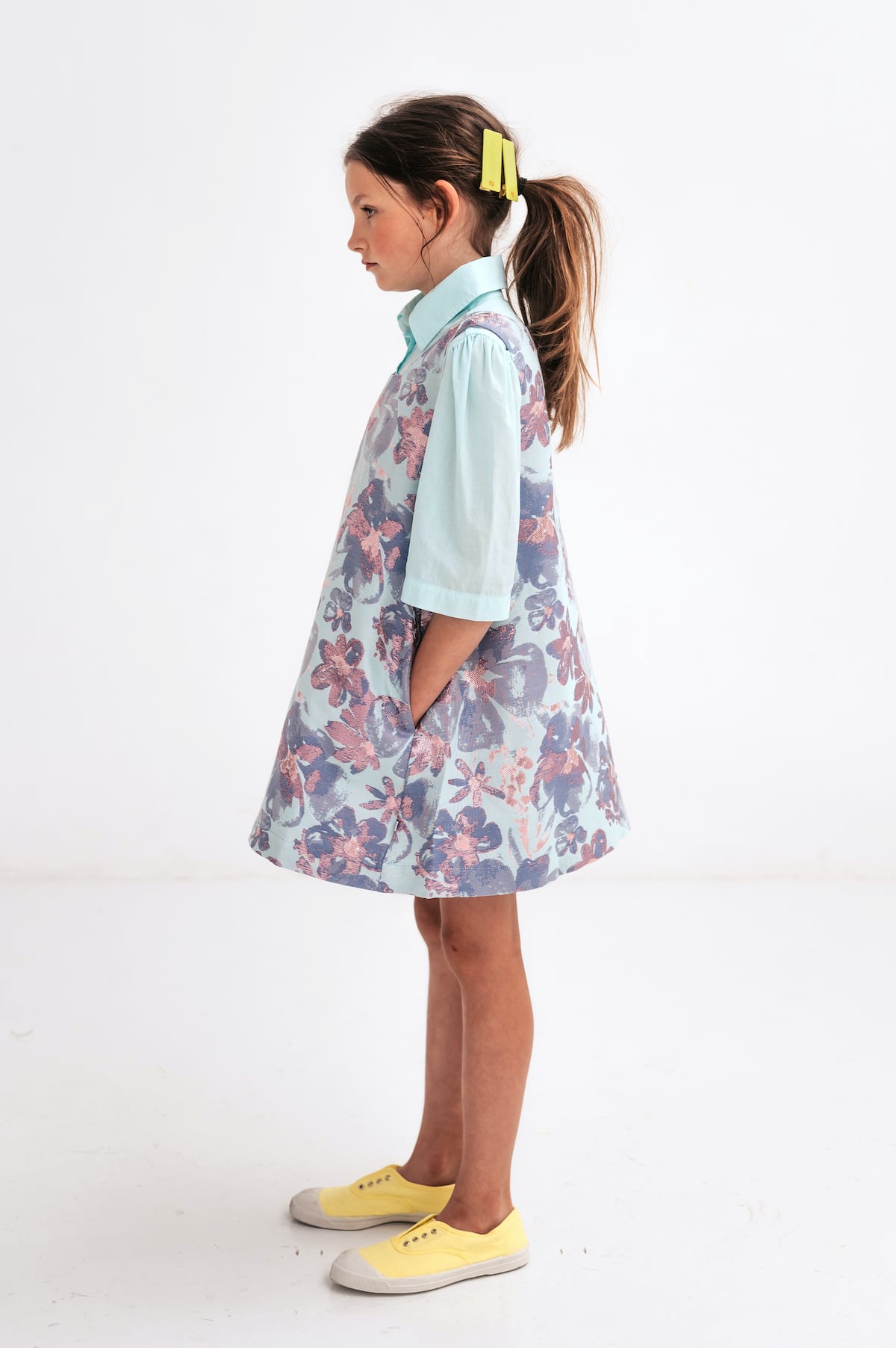 REPOSE AMS 24SS 〉blouse / aqua light | 世界の子供服 ピーカブーヤ