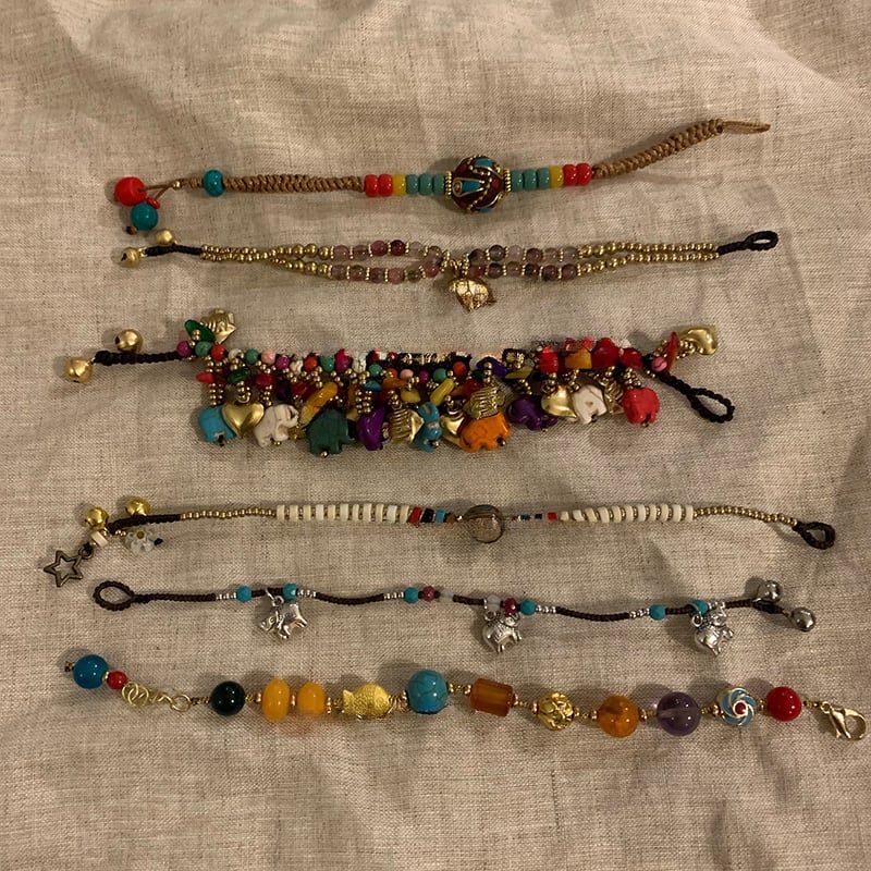 「予約販売」somedayifエキゾチックな編み込みブレスレット 8s