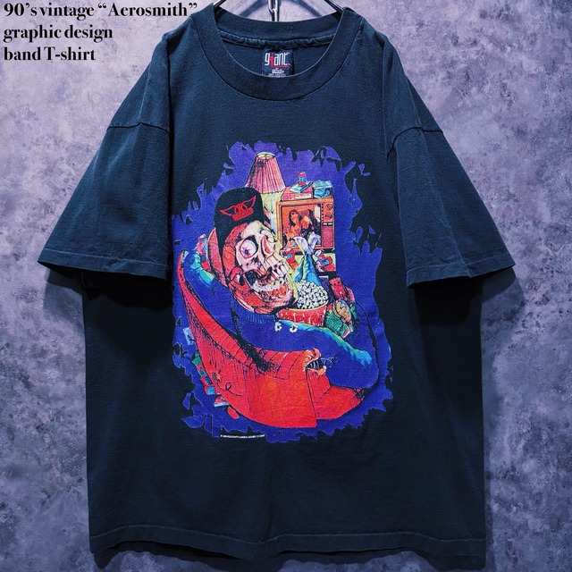 【doppio】90’s vintage “Aerosmith” graphic design band T-shirt