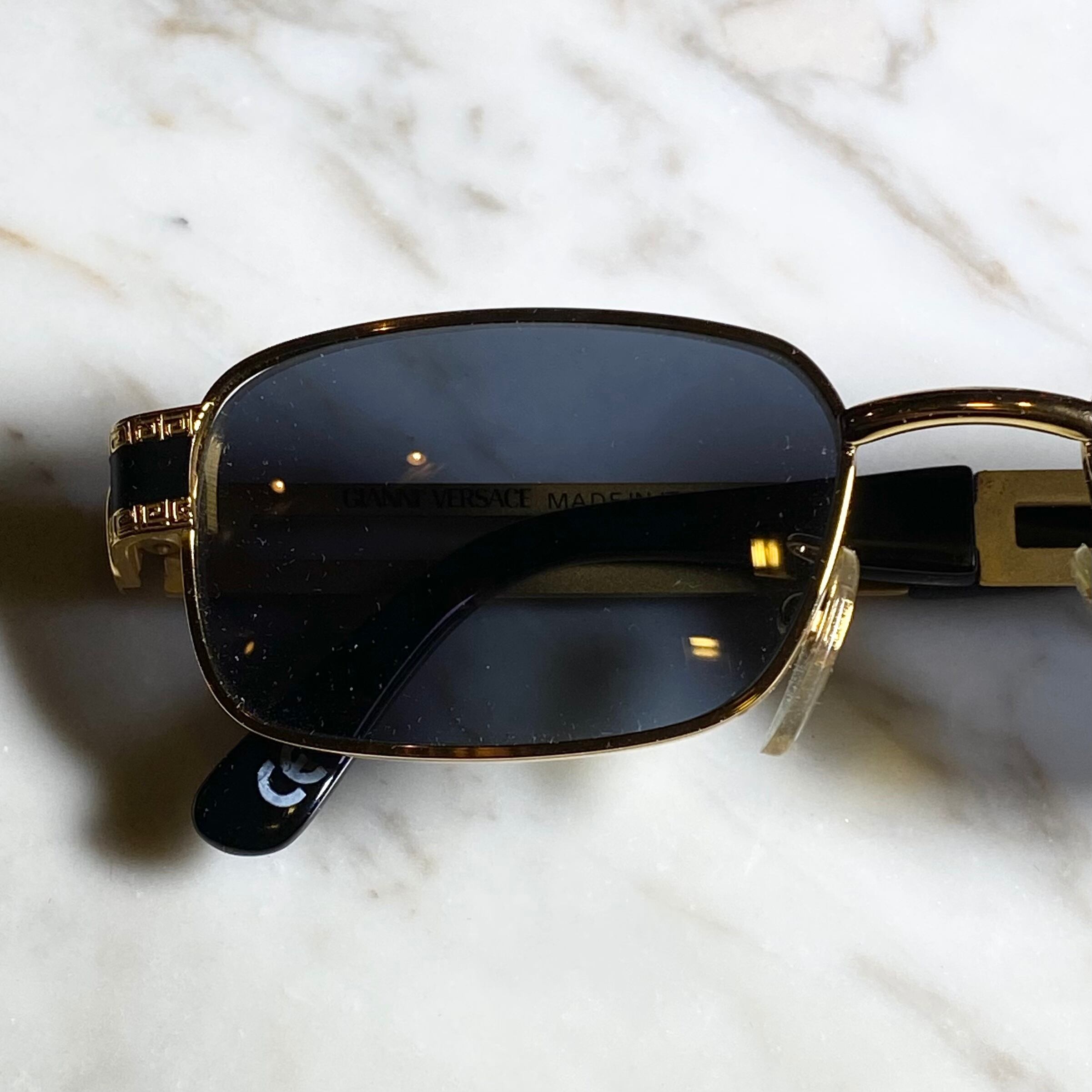vintage GIANNI VERSACE square glasses “mod.S39” | NOIR ONLINE